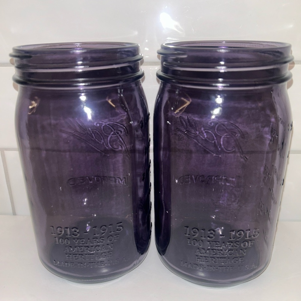 Purple Ball Mason Jars - Picture 5 of 7